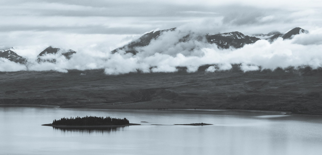 Motuariki island, Lake Tekapo